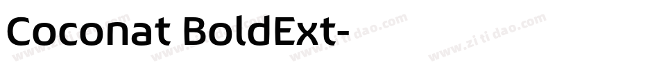 Coconat BoldExt字体转换